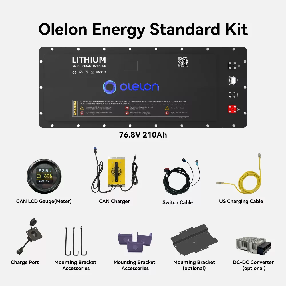 72v golf cart lithium battery complete kit_76.8v 210Ah